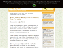 Tablet Screenshot of livingspace.sacredspace.ie