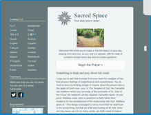 Tablet Screenshot of pl.sacredspace.ie