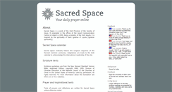 Desktop Screenshot of content.sacredspace.ie