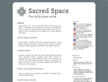 Tablet Screenshot of content.sacredspace.ie